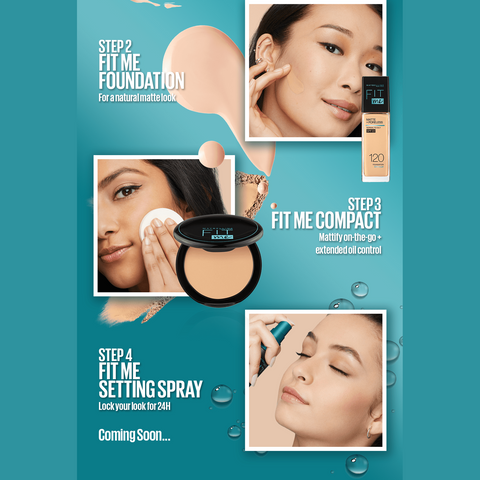 Maybelline New York- New Fit Me Matte + Poreless Liquid Foundation SPF 22 - 230 Natural Buff 30ml - For Normal to Oily Skin