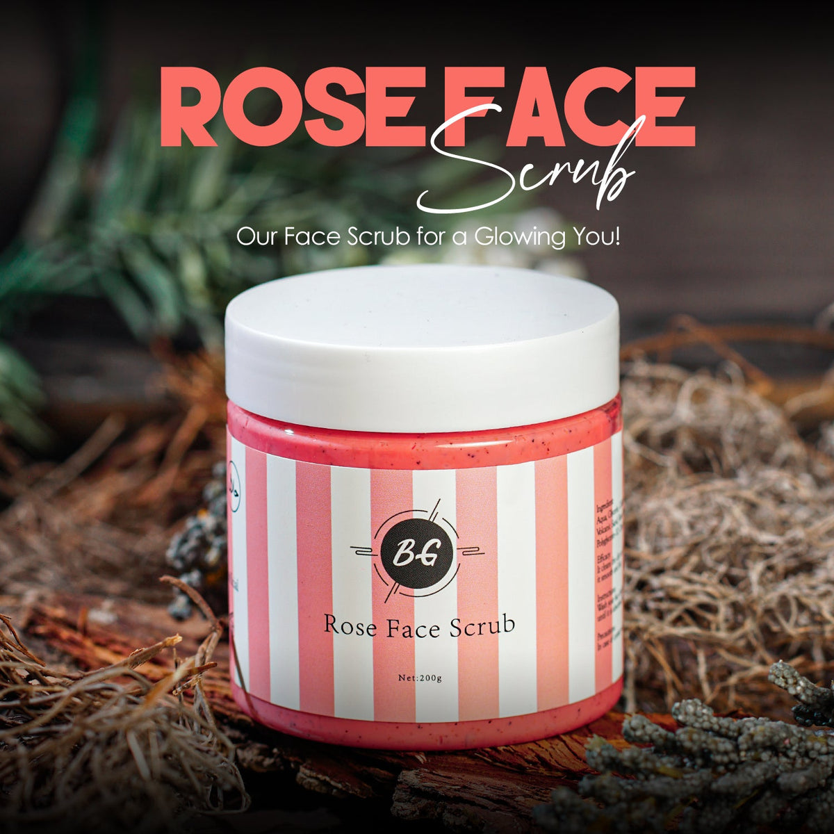 Rose Face Scrub-200GM
