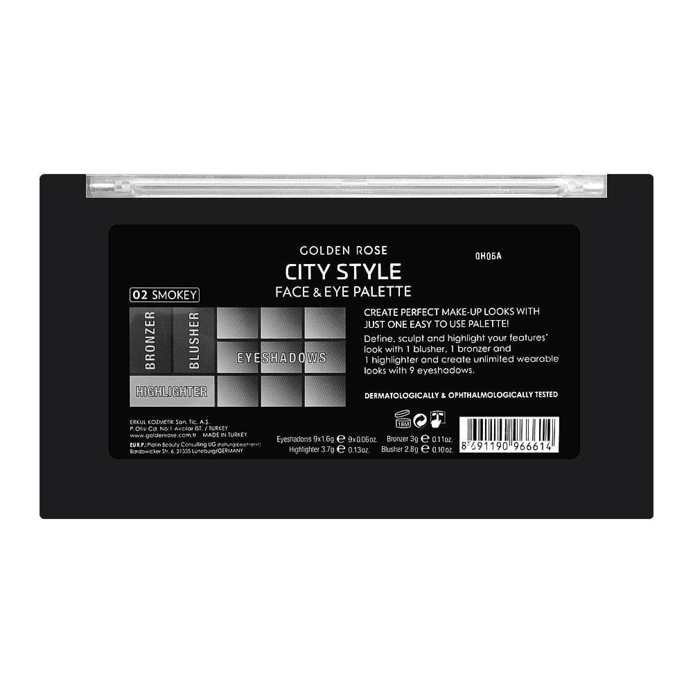 City Style Face & Eye Palette (NEW) - Golden Rose Cosmetics Pakistan.