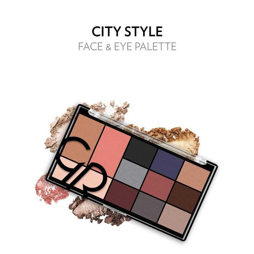 City Style Face & Eye Palette (NEW) - Golden Rose Cosmetics Pakistan.