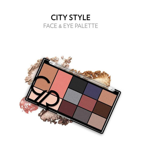 City Style Face & Eye Palette (NEW) - Golden Rose Cosmetics Pakistan.