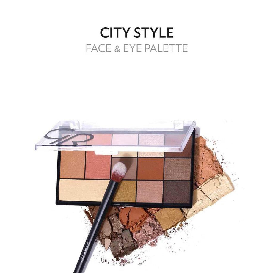 City Style Face & Eye Palette (NEW) - Golden Rose Cosmetics Pakistan.