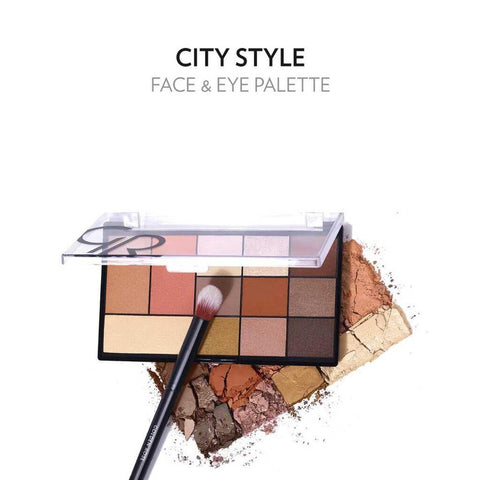 City Style Face & Eye Palette (NEW) - Golden Rose Cosmetics Pakistan.
