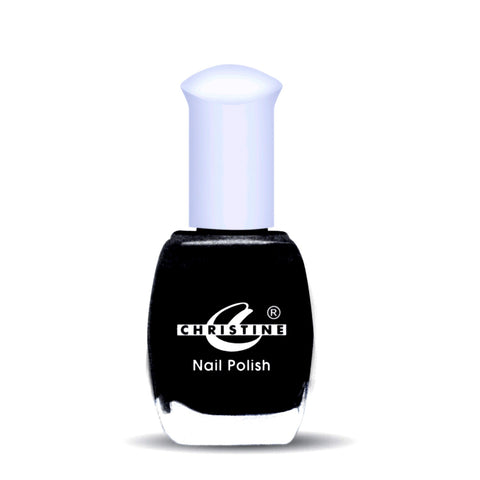 Christine 10ml Nail Polish - Shade (Black)
