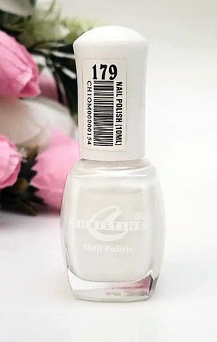 Christine 10ml Nail Polish - Shade (Whie)