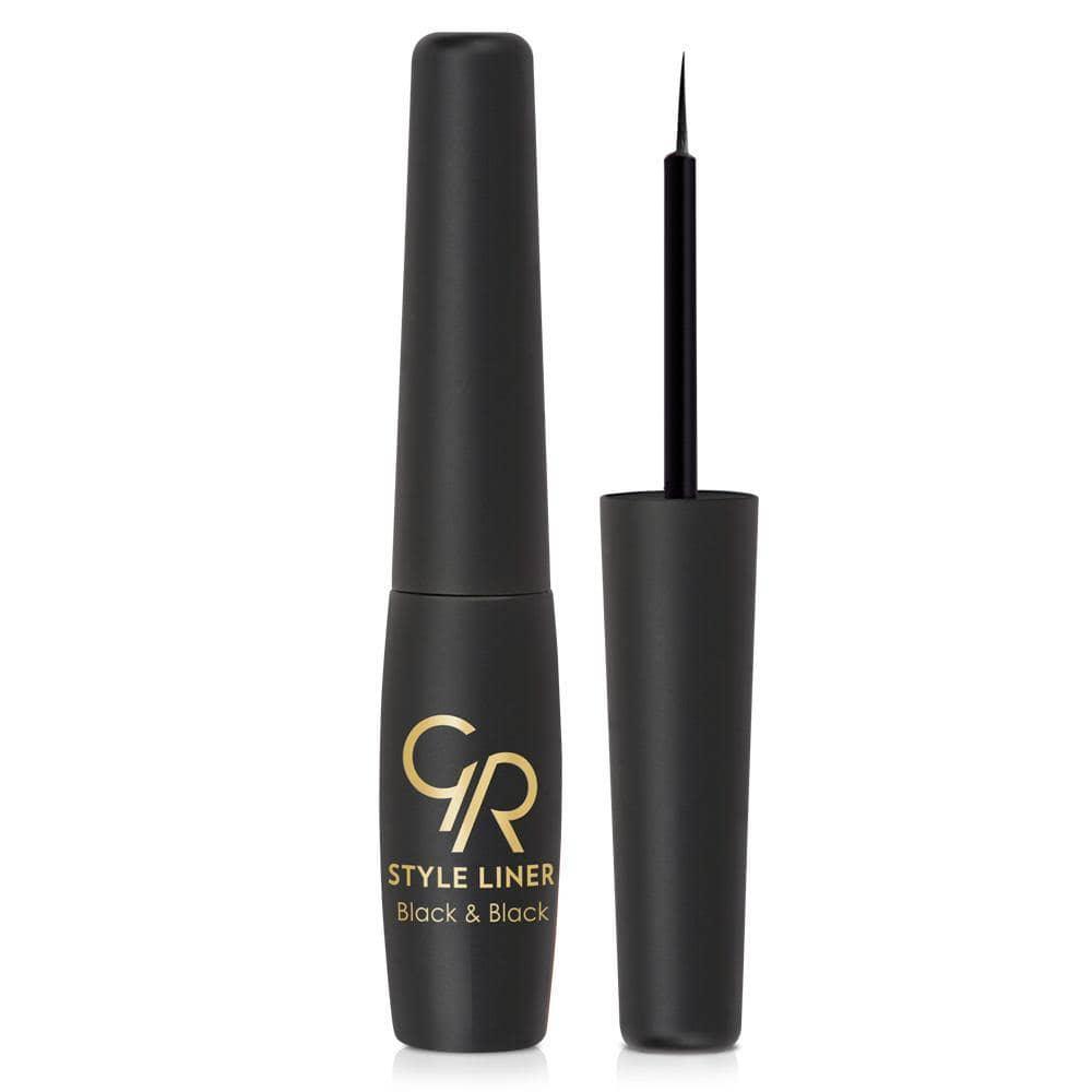 Style Liner Black & Black Eyeliner - Golden Rose Cosmetics Pakistan.