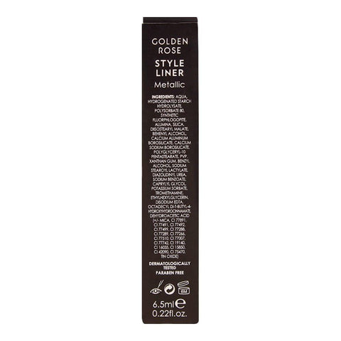 Style Metallic Eyeliner - Golden Rose Cosmetics Pakistan.