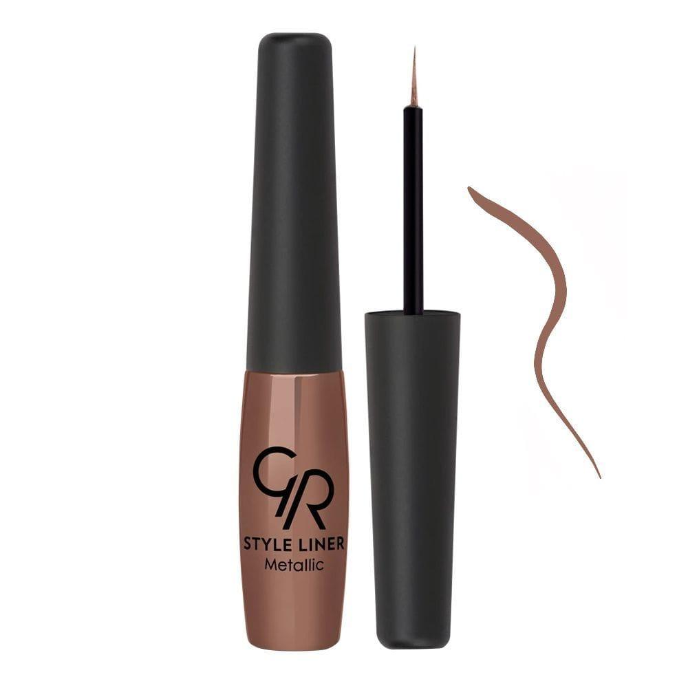 Style Metallic Eyeliner - Golden Rose Cosmetics Pakistan.